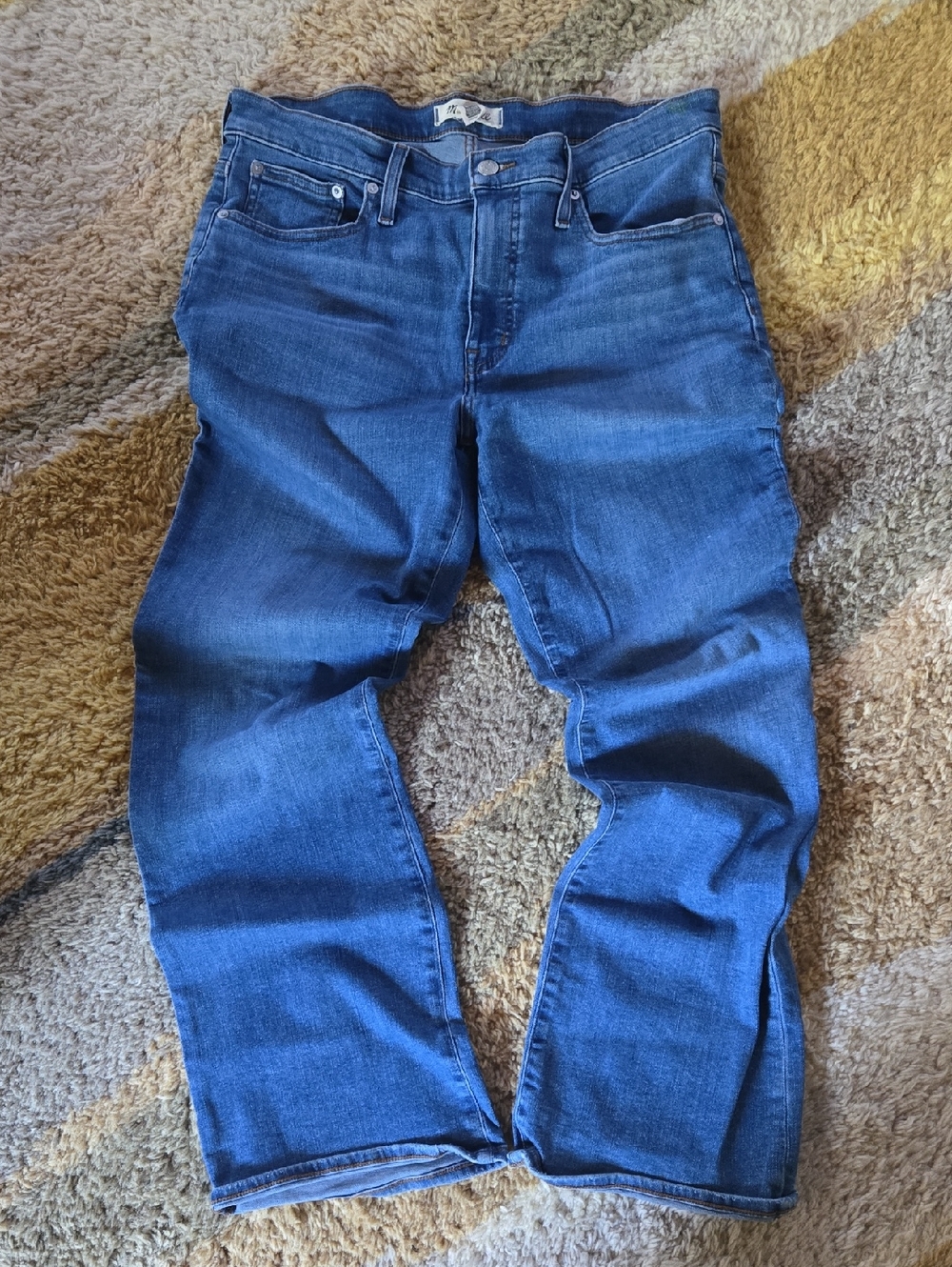 Madewell Blue Denim Jeans Label Close-Up